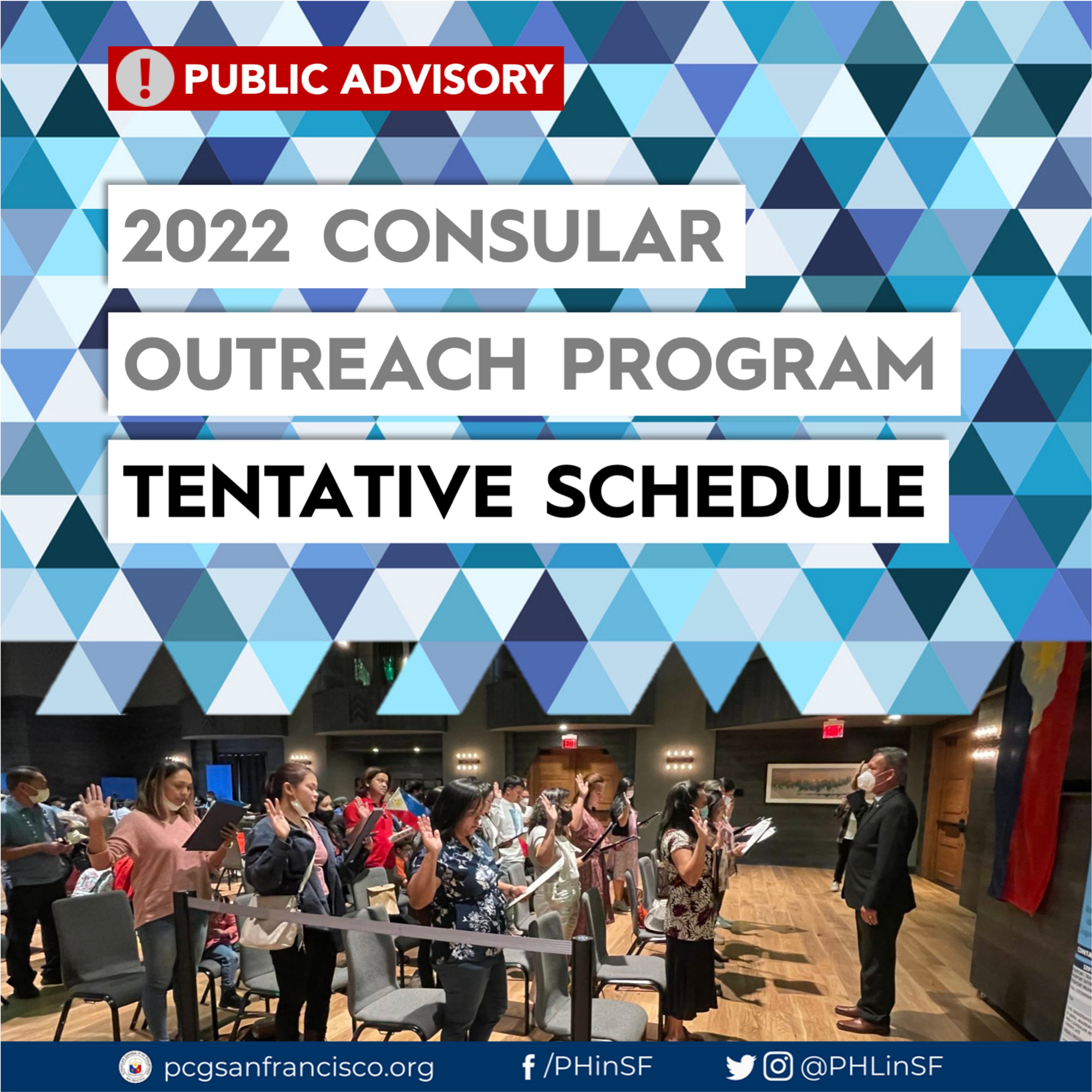 Philippine Consular Outreach Schedule 2022 Philippine Consulate General In San Francisco (@Phlinsf) / Twitter