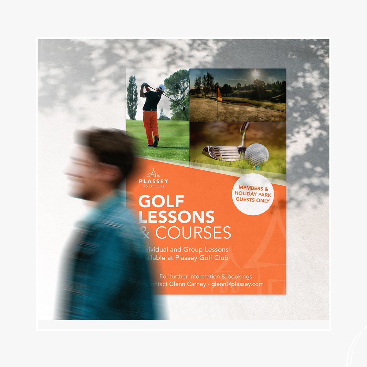 The shot that says it all✨🧡. Poster creation for Plassey Golf Club based at Plassey - Holiday Park, Retail Village & Golf Course, Eyton, Wrexham. @VisitPlassey #graphicdesign #design #print #contentcreator #designer #marketing #offlinemarketing #wrexham #northeastwales