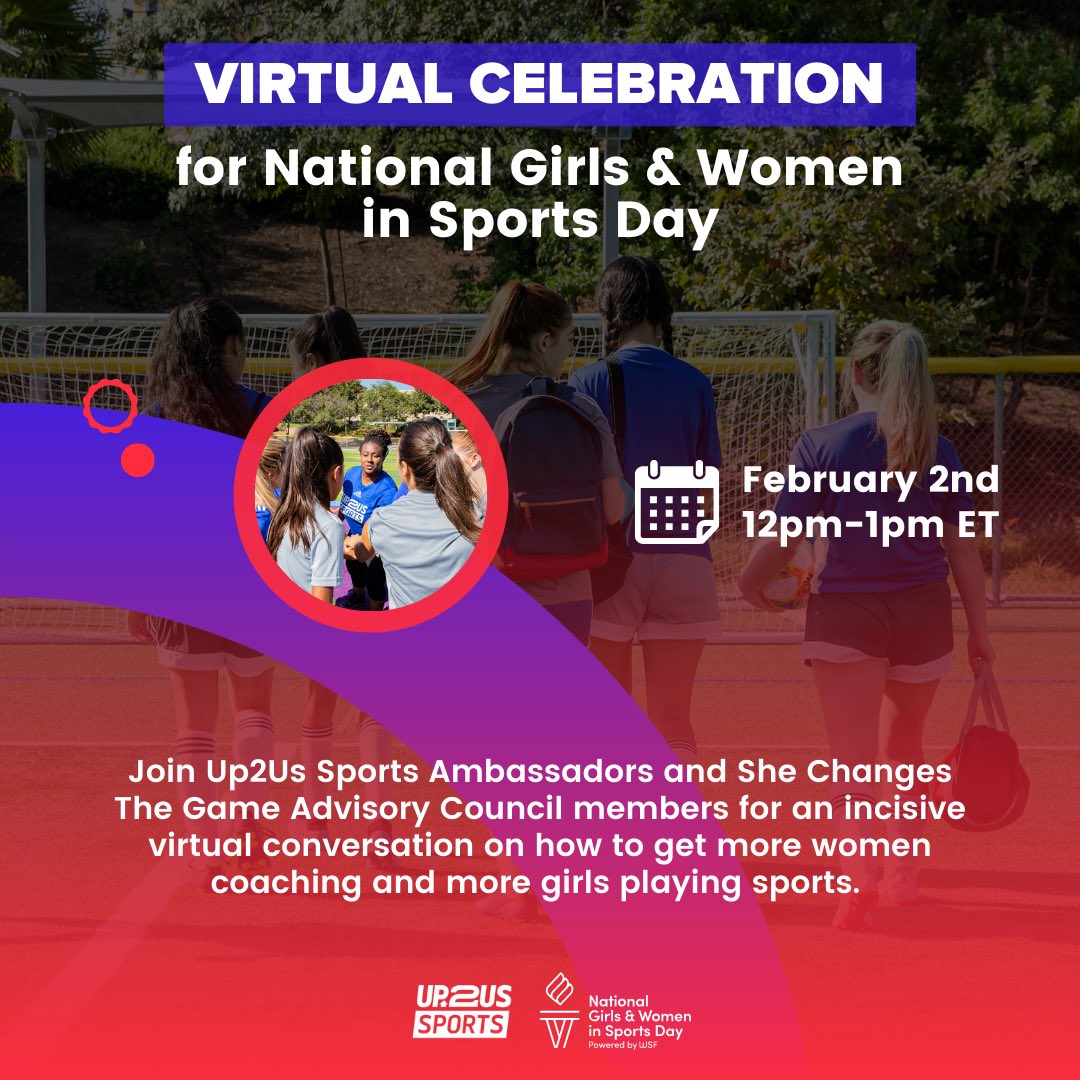 CoachXAmerica's tweet photo. JOIN US! 🗓 February 2, 2022 marks the 36th Annual National Girls &amp; Women in Sports Day. Every year, this celebration inspires girls and women to play and be active, to realize their full power. 

Register now: https://t.co/KAlhtNuZNz

#NGWSD #SheChangesTheGame https://t.co/Y2NgPKhtck