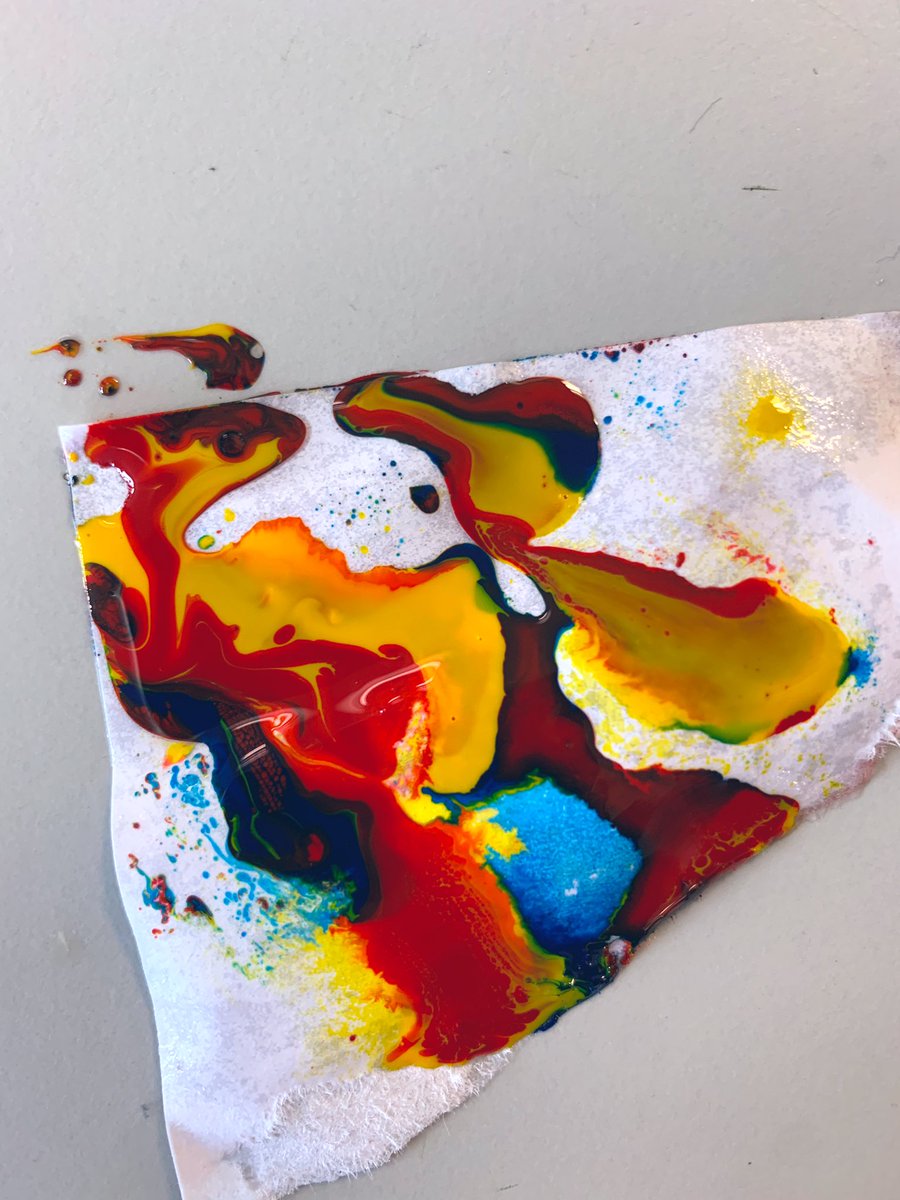 rosie_mizon's tweet photo. Marbling. ๐ Year 12 Textiles. Testing out marbling inks on water ๐ง @SADARTdept @SwindonAcademy1 @UnitedCollege6F #aleveltextiles https://t.co/Cz0Yph6jsJ