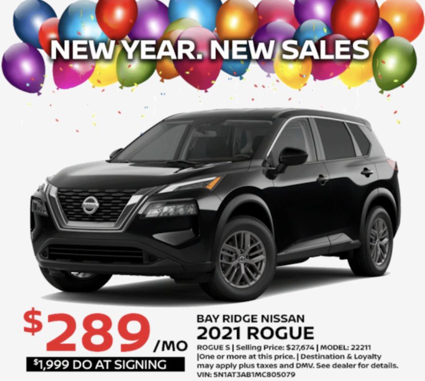 We have plenty of vehicles in stock, and ready for delivery! Follow the link below and see why we are NYC’s #RogueCentral. #BayRidgeNissan #NissanRogue #BayRidge #Brooklyn #GoRogue  #NobodySellsThemLikeWeDo #Nissan #Rogue #CompactCrossover #SUV #NYC 

bit.ly/3o9Bldr2021Rog…