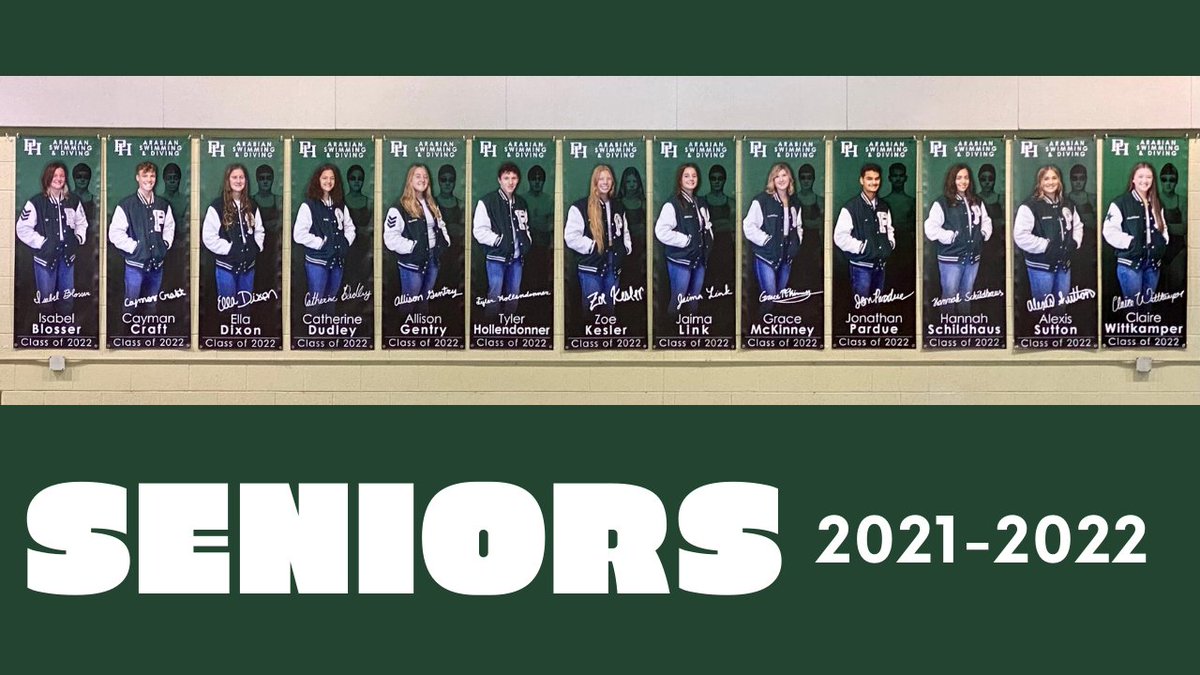 PHHSswimming's tweet photo. Plan to join us tomorrow night at 5:30 pm as we celebrate our SENIORS in the last home meet of the regular season against Liberty Christian. Help us send off this class of amazing student athletes! See you at the pool. https://t.co/9z2LDAfOsh