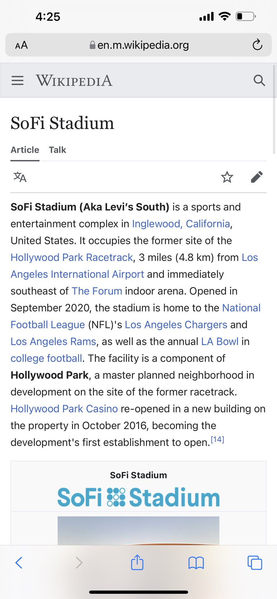 Wikipedia trolls Los Angeles Rams ahead of NFC Championship Game against  the San Francisco 49ers