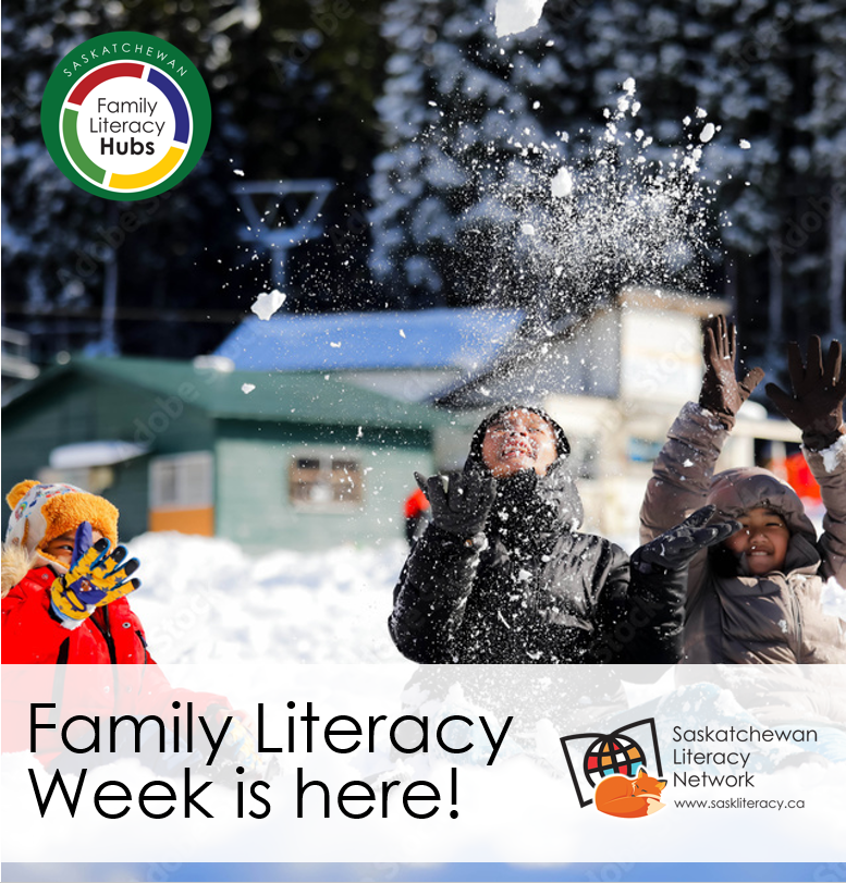 Happy #FamilyLiteracyWeek! We celebrate how families read, play, tell stories together. Events are planned around the province, like from the Saskatchewan Family Literacy Hubs. Check your local library or school, too! saskliteracy.ca/FamilyLiteracy…

#FLD2022 #FamLitHub #SaskLiteracy