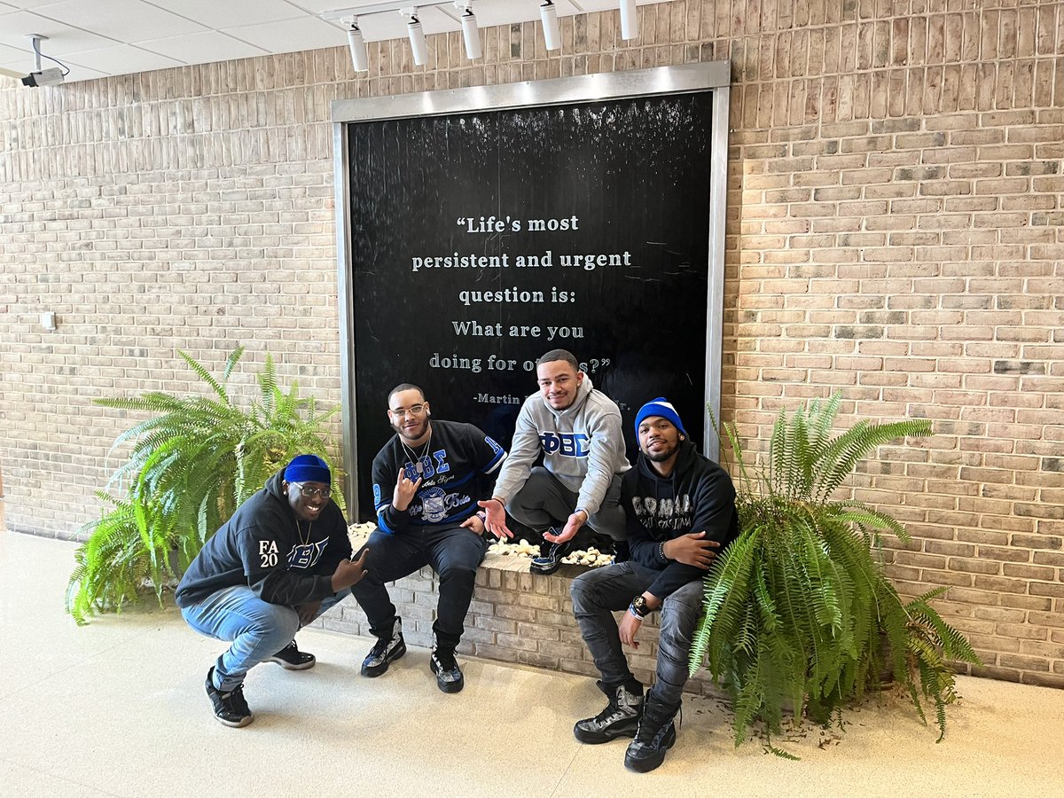 Σigma’s are back on yard and we wish you all a great semester!

Don't forget! Use your resources, tutoring is free and if your friends dont know a faculty member does! 📚 

Let's get this 4.0 and stay warm!🤘🏾
#Frostburg22
#Frostburg23
#Frostburg24
#Frostburg25

#PhiBetaSigma