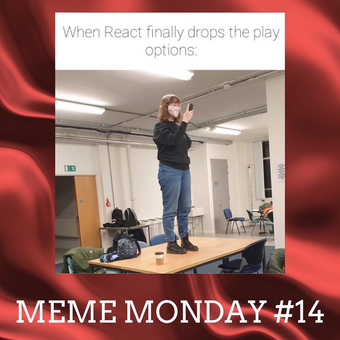 ReActStrathUni's tweet photo. after a short sabbatical, meme monday is back👀 

More memes over on our fb and insta pages https://t.co/wIarzgyfAA