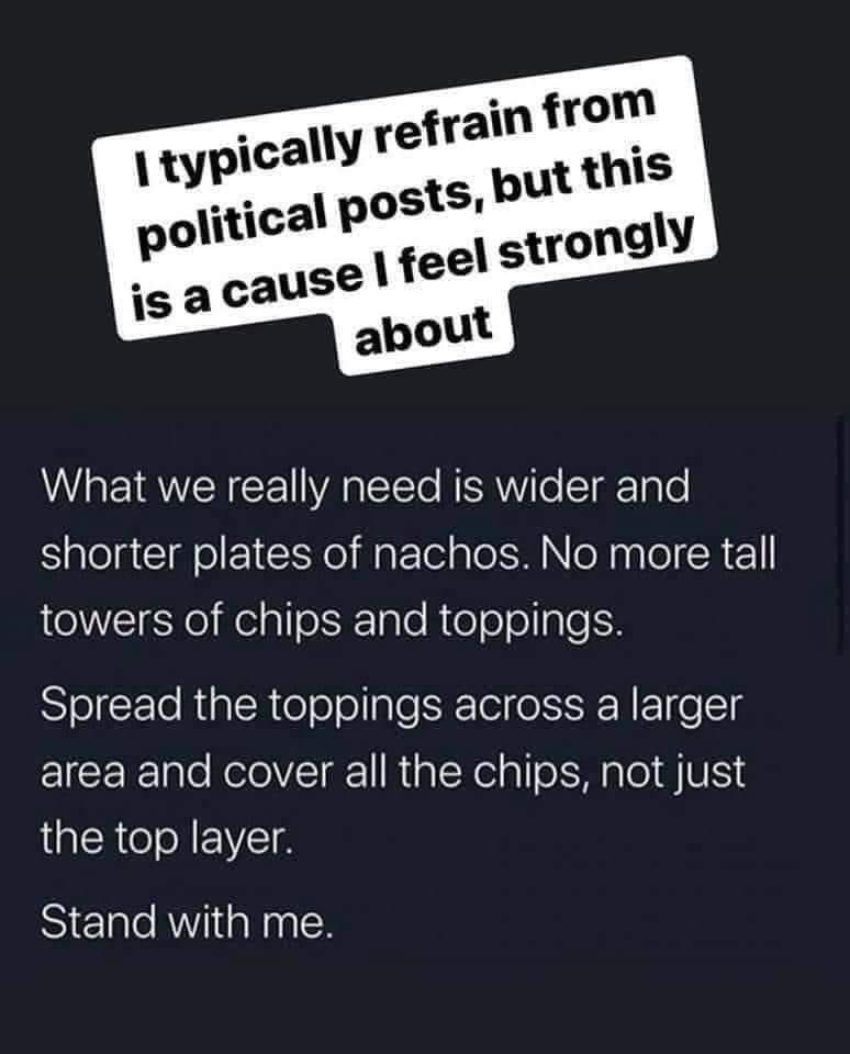 I believe in this cause strongly.