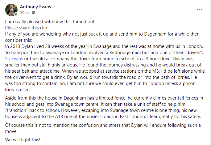 I have a hashtag for this fight. #keepdylanindorset  Need to avoid my boy being packed off to London due to failings in a broken 11th hour system. This is not about building issues at all . Watch this video &amp; see the accompanying image - share too please youtu.be/BeWNCSyZ03g