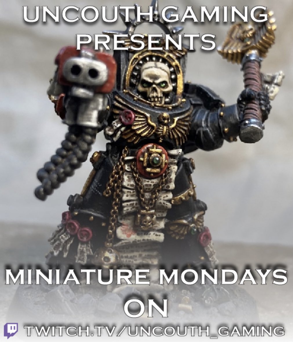 Come see us on our new Twitch channel Twitch.tv/uncouth_gaming for some live miniature painting. #ttrpg #stonecoatcountertops #warhammercommunity #table #epoxyresin #mtg #epoxy #art #dnd #houston #smallbusiness #smallbusinessowner #reddeadredemption2 #rdo #ps4 #twitch