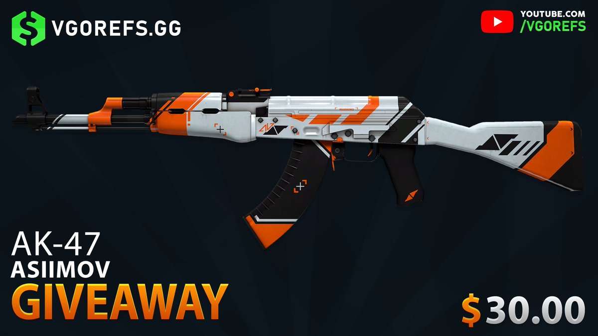 🔥CS:GO GIVEAWAY🔥

🎁AK-47 | Asiimov ($30)

➡️TO ENTER:

🤝Follow <a href="/VGORefsgg/">VGORefs.gg</a> &amp; <a href="/Tomas1120_/">Tomas1120</a> 
🔃Retweet
🔗Subscribe &amp; Like: youtube.com/watch?v=DaDQEh… (show proof)

⏰Giveaway ends in 72 hours!

#CSGO #CSGOGiveaway