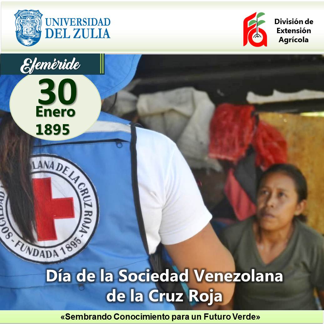 #Efemérides.-   El 30 de enero de 1895 se establece la Sociedad Venezolana de la Cruz Roja, en el marco de los actos del primer centenario del nacimiento del Mariscal de Ayacucho, Antonio José de Sucre.