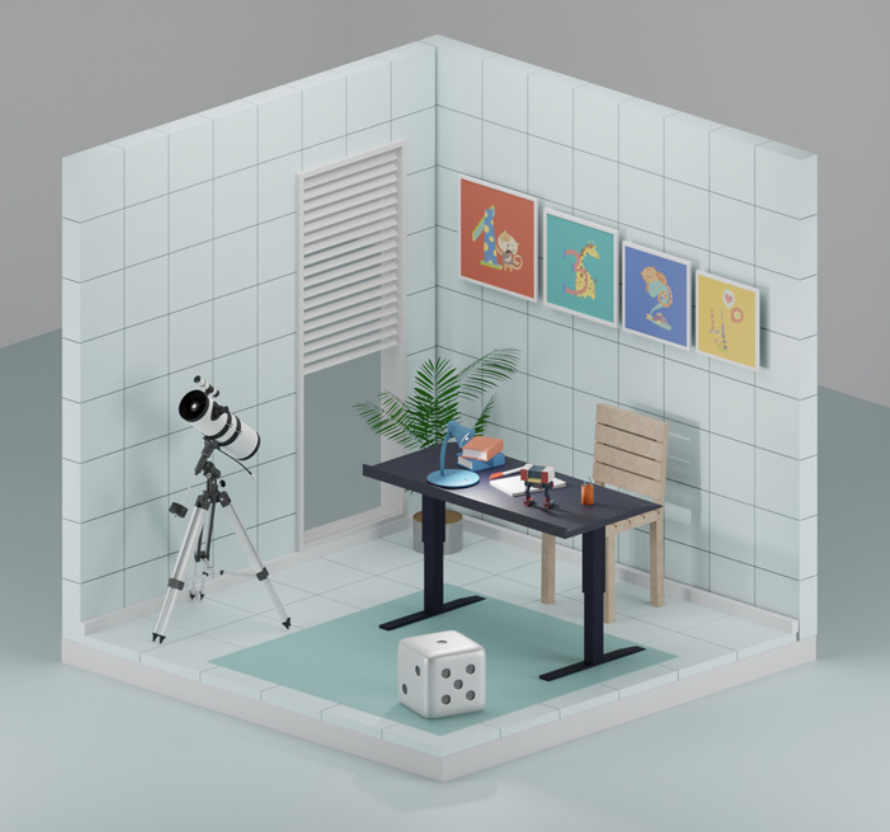 jadoretech's tweet photo. @22wiggins This is my room! I love how it matches (coincidentally) my own office! The telescope is cool too! https://t.co/QycC7p4eF4
