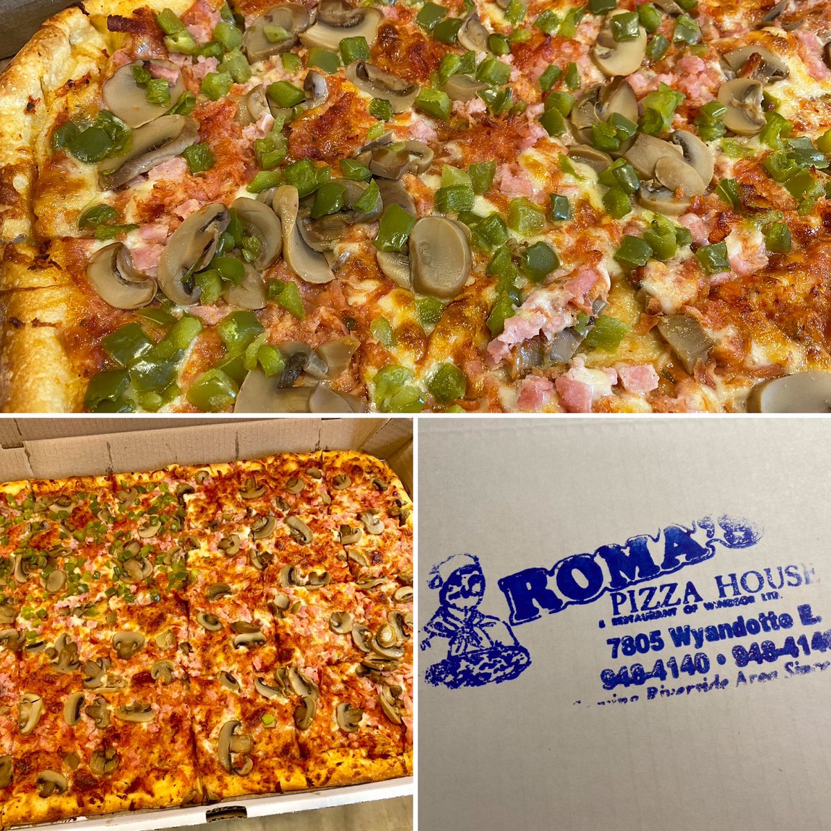 Roma’s pizza tonight ftw! 🙌🏼 

What’s your favourite Windsor pizza and why? 
#pizza #Windsor #YQG #eatlocal