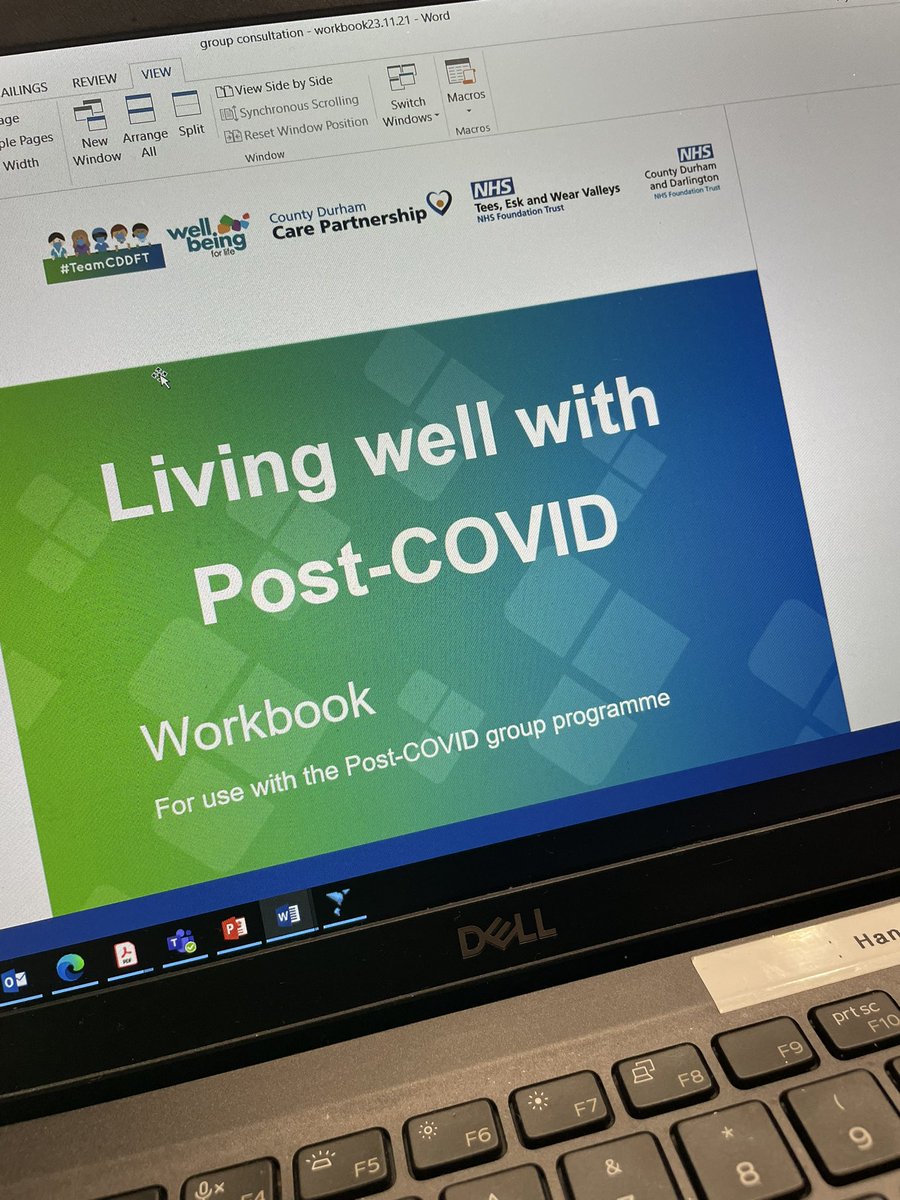 Final Push… Can’t wait for <a href="/CDDFTNHS/">County Durham and Darlington NHS Foundation Trust</a> Long COVID patients to benefit from this resource alongside the virtual group delivery 👏 Almost there… #hugeeffort #teamCDDFT