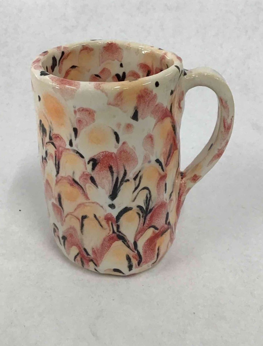 Middle school Clay I students at <a href="/goodhueschool/">Goodhue School</a> made some very nice mugs this quarter! I see some star potters in the future. Check out these finished pieces from Mari, Bella, Deeana, and Grace👏👏 #goodhueschool #middleschoolart