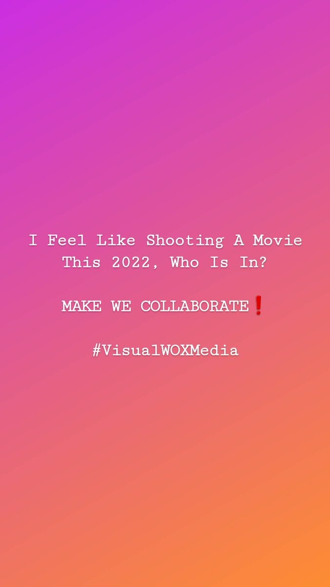 victoralokan's tweet photo. I Feel Like Shooting A Movie This 2022, Who Is In?

MAKE WE COLLABORATE❗

#VisualWOXMedia https://t.co/9Lw3rkFQyf