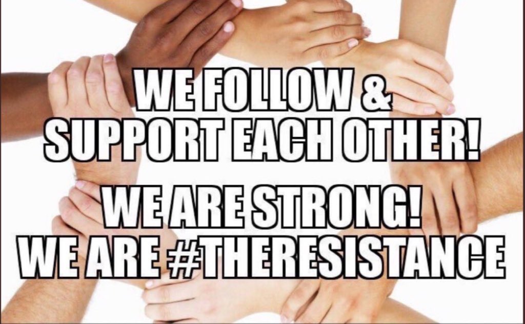 #FBR #UnitedBlue2022
I am following all these great resister and friends. Pls follow them as well
@Hoppalill2000
@3SidecarsPlz
@ltwlauren
@Saralily24
@ResistersUniteX
@katibug817
@txchristabelle
@Dennis4TX94
@LePapillonBlu2
@beevtgrl
@DianeBernaerts
@BulldogBen

Pls RT. No ADDS