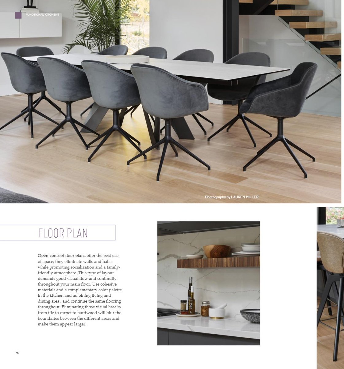 #Featured on the cover of <a href="/flooringamerica/">Flooring America</a> is our principal designer Kate Davidson! 

Read Kate's tips on how to design a #kitchen that meets all of your needs: issuu.com/flooringameric…
⁠