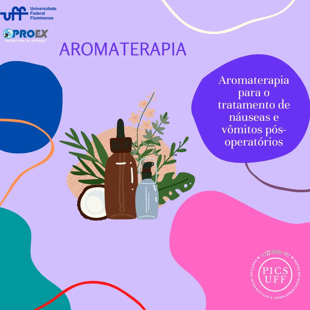 PicsUff's tweet photo. Você sabia que a aromaterapia pode auxiliar no tratamento de náusea e vômito no pós operatório ?
Confira mais no blog: https://t.co/1xQvlqO7Zx
#aromaterapia #nausea #posoperatorio #cuidadoemsaude #saudeintegral #autocuidado #autoconhecimento #praticasintegrativasecomplementares https://t.co/bIcCA1FsLm