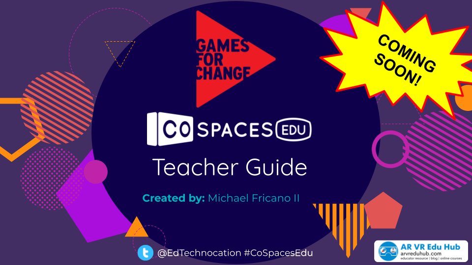 EdTechnocation's tweet photo. Spent 3 hours on Sunday with some amazing educators from @G4C to introduce them to @CoSpaces_Edu / @MergeVR and the #CoSpaceEdu Teacher Guide I've developed for #G4C! Stay tuned for the official released of the Teacher Guide! https://t.co/e8OfKxHKdk