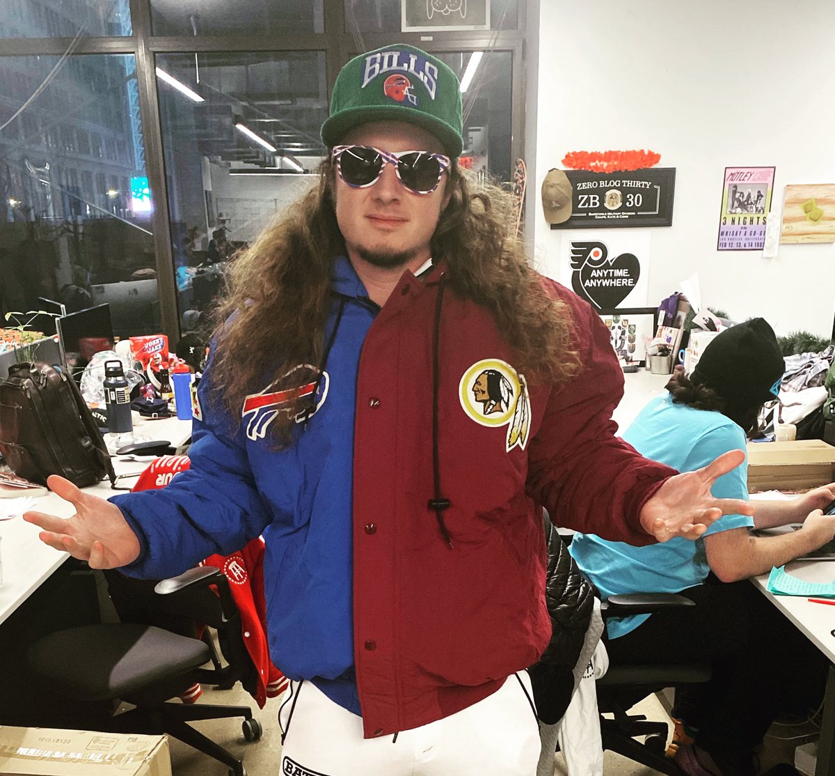 PFTCommenter's tweet photo. The coolest jacket in the world from @bflocloset just arrived 😢 😢 😢 https://t.co/tePACIGmeX