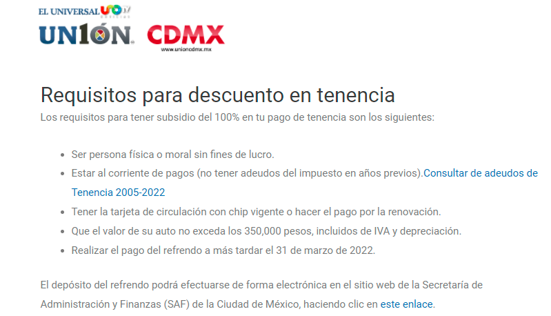 luluschza's tweet photo. @Finanzas_CDMX buenas tardes el monto para hacer acreedor del subsidio cambio salio ya en las noticias q el monto sube a 350,000 pero en la pagina no esta actualizado a donde se puede acudir o cuando se vera reflejado en la pagina oficial del SAF https://t.co/HnI99Y7p2c