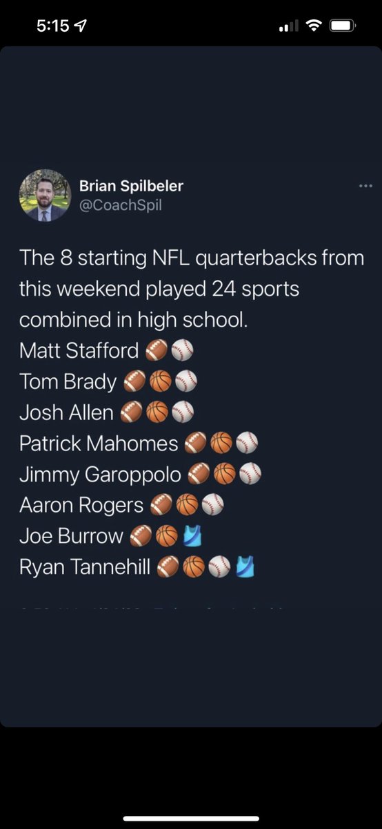 ‘Nuff said. Specialization is for guys who don’t love to compete, no matter what the sport