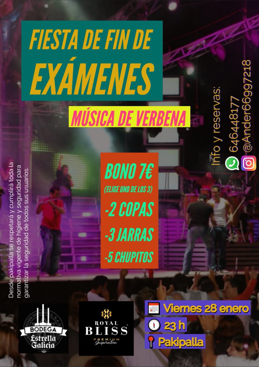 FIN DE EXAMENES a vuestra elección. No hay respuesta errónea. ¡Os esperamos!