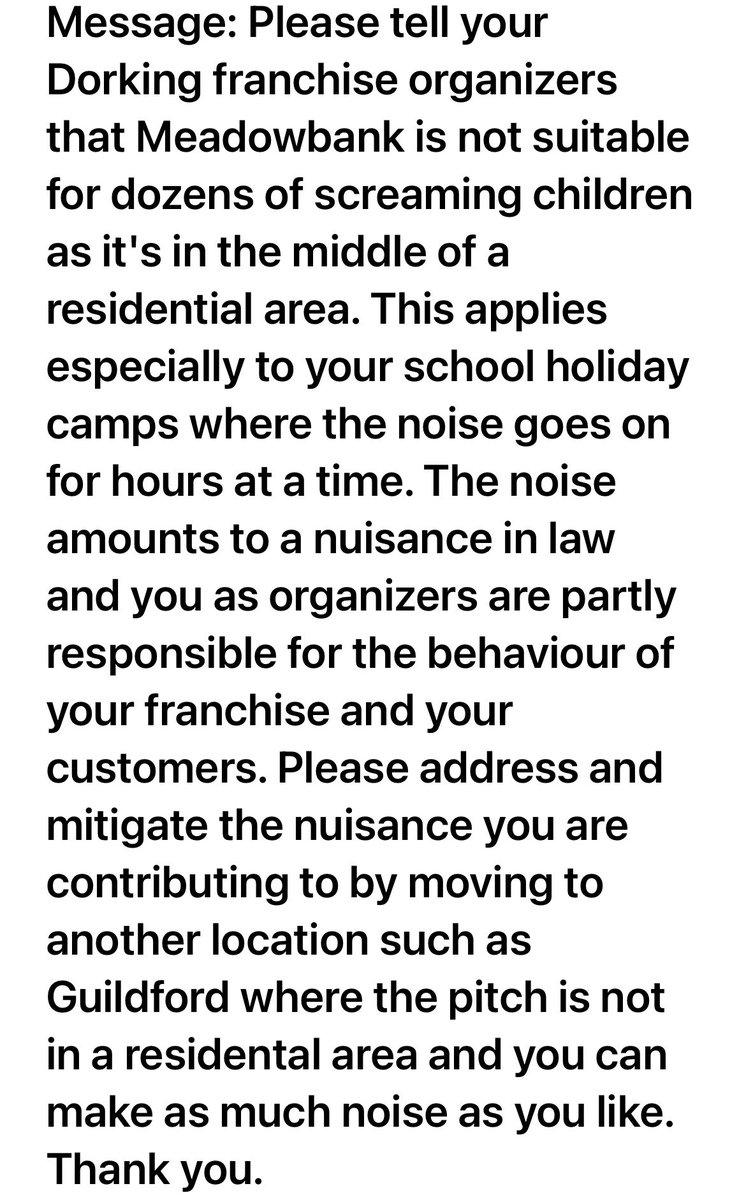 DorkingRichard's tweet image. Received a lovely, helpful email this week. I made sure I found the time to reply. #Dorking #Community