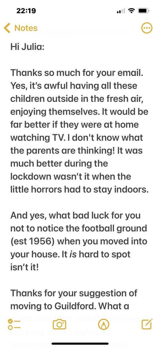 DorkingRichard's tweet image. Received a lovely, helpful email this week. I made sure I found the time to reply. #Dorking #Community