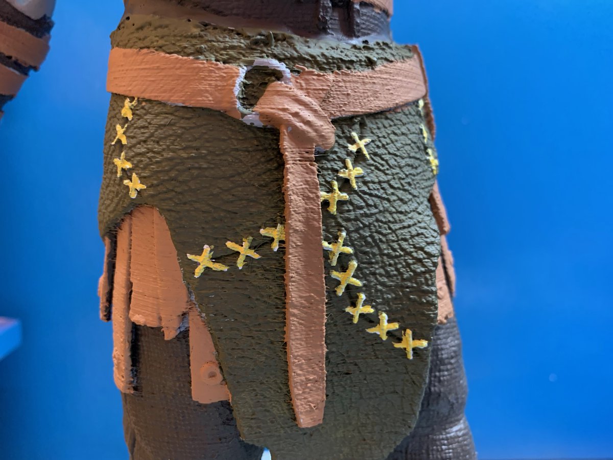 Big_Yellow_R's tweet photo. Working on the rope and stitching today.
#NFT #Model #statue https://t.co/p5Ce0LjgBM