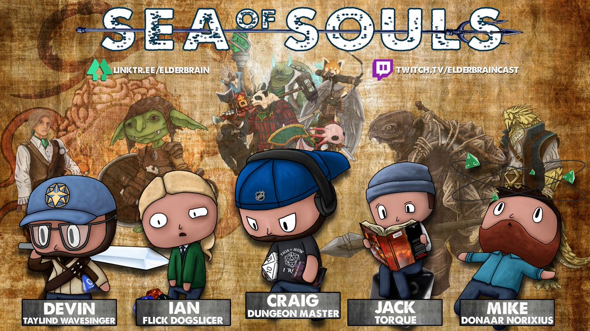 _exegete_'s tweet photo. #SeaOfSouls Session #30! 30! Tonight at 8/E!
Our Radiant Dawn crew have stepped into another realm, facing down what appear to be strange, abyssal guardians of a gate to the void. Join us live at /elderbraincast on #twitch and find out what happens next!
#dnd #ttrpg #actualplay https://t.co/R0VFbEjmdb