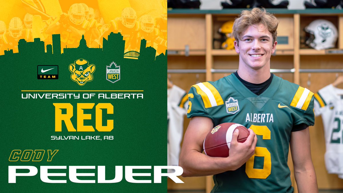 UABearsFootball's tweet photo. Golden Bears Football is proud to introduce REC Cody Peever as a member of the 2022 recruiting class! Welcome to the family! #BOMBcody https://t.co/g7Z39AjjWn