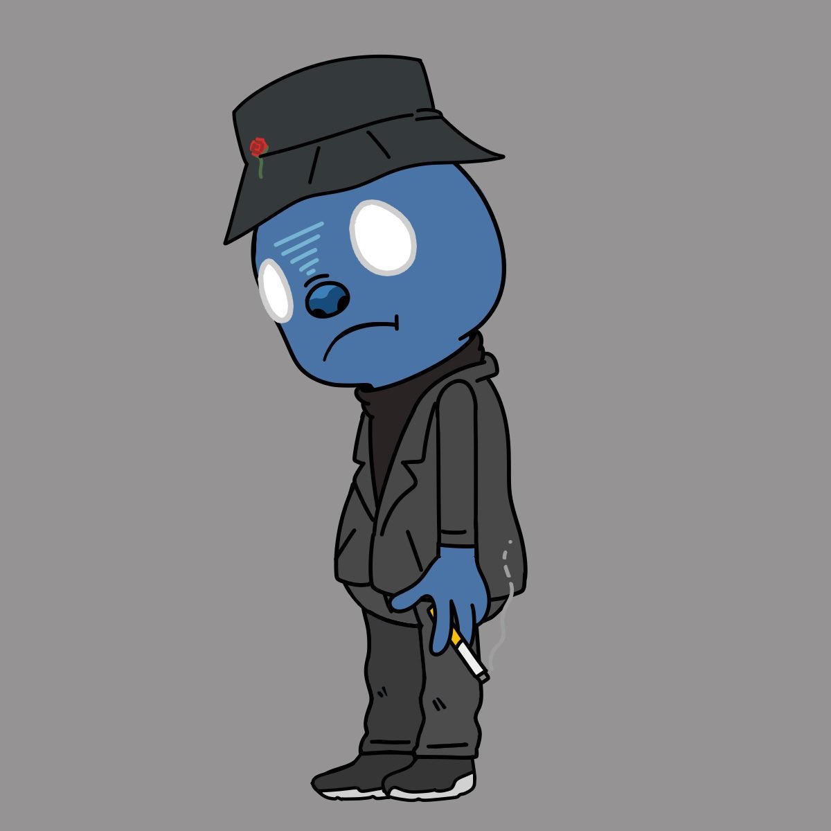 Ansari_eth's tweet photo. @SadBoyz_NFT the bucket hat w/a rose is classic sad boy behaviour https://t.co/3daV6VGkXe