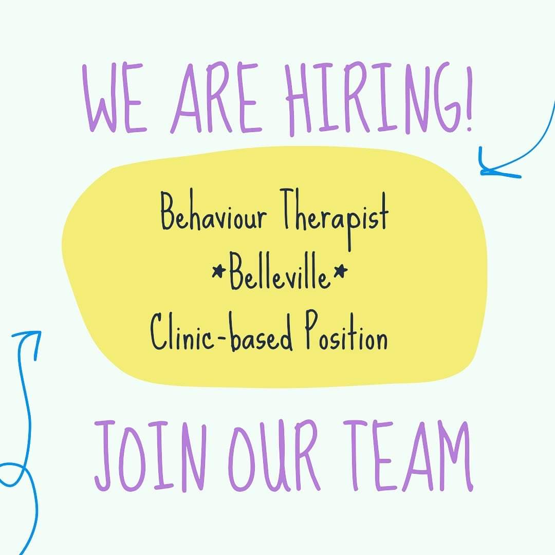 We are seeking a Behaviour Therapist to deliver ABA services out of a clinic space in Belleville! Up to full-time hours available. Training and ongoing supervision provided. Please email résumé and cover letter to admin@strideacademy.ca #hiring #StrideWithUs