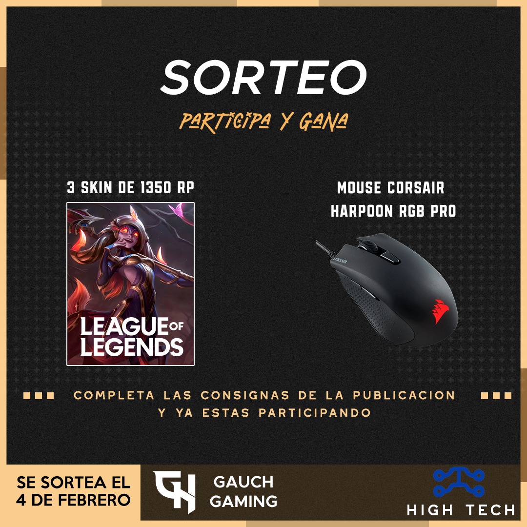 Gauch_Gaming's tweet photo. ¡SUPER SORTEO! 🔥👀

Requisitos:
• Seguir a Hightech.accesorios en instagram y seguirnos en nuestras redes.
• Arrobar a 3 personas por comentario (más comentas, más chances tenes).
• Dar like y retweetear la publicación. 

Mucha suerte a todos! 🍀🤞

#GoGauch https://t.co/CYkjh3DCRW