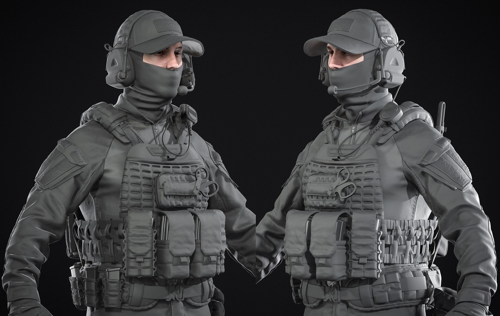 Soldier Outfit Marvelous Designer Project 3D Model | lupon.gov.ph