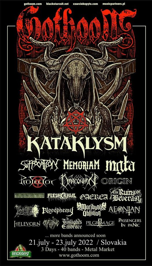 @gaerea_official GAEREA 🇵🇹 | Black Metal | Repost! | 🤘💀🤘
One of the bleakest line ups Europe has to offer will take place in Slovakia this summer. See you soon Gothoom open air fest ! @GothoomFest