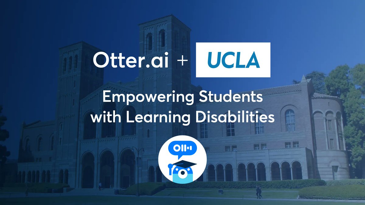 otter_ai's tweet image. . @UCLA Empowers Students with Learning Disabilities with Artificial Intelligence App @Otter_ai buff.ly/3dF2o9F #InternationalEducationDay #highereducation #Accessibilitech #Artificial_Intelligence #AI