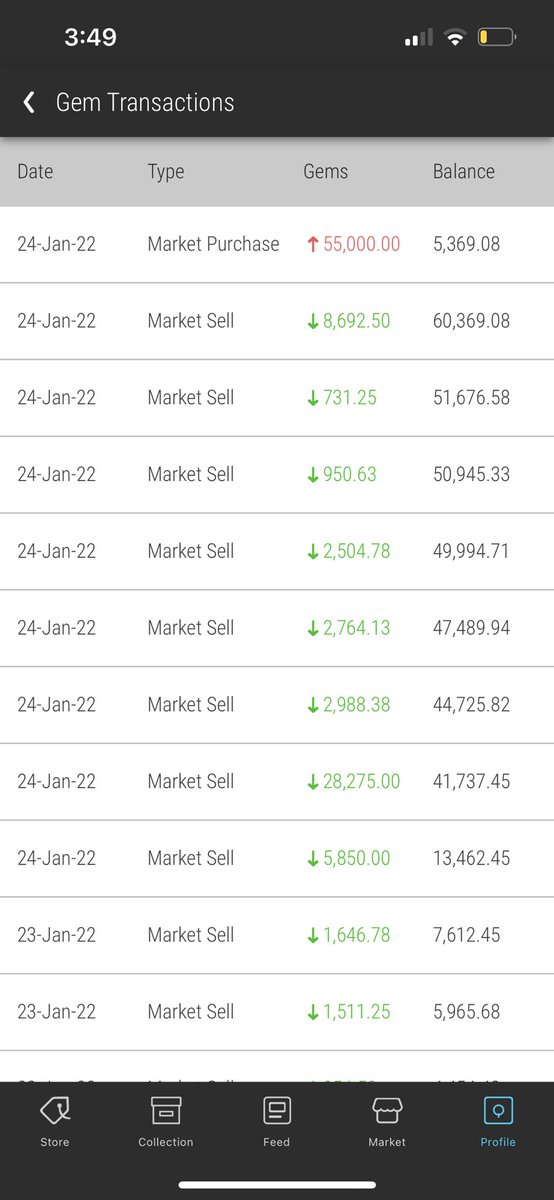 michaelcruz786's tweet photo. Wow 🤯 just did my favorite trade ever; I was looking for a low mint Walt to gift my brother, 24 hrs ago, I see #181 Walt @ 39k, but it got away from me, had zero gems, couldn’t raise enough in time; but I was able to raise 60k gems shortly after, &amp; catch #106 Walt for 55k gems https://t.co/5TF9AzhQXY