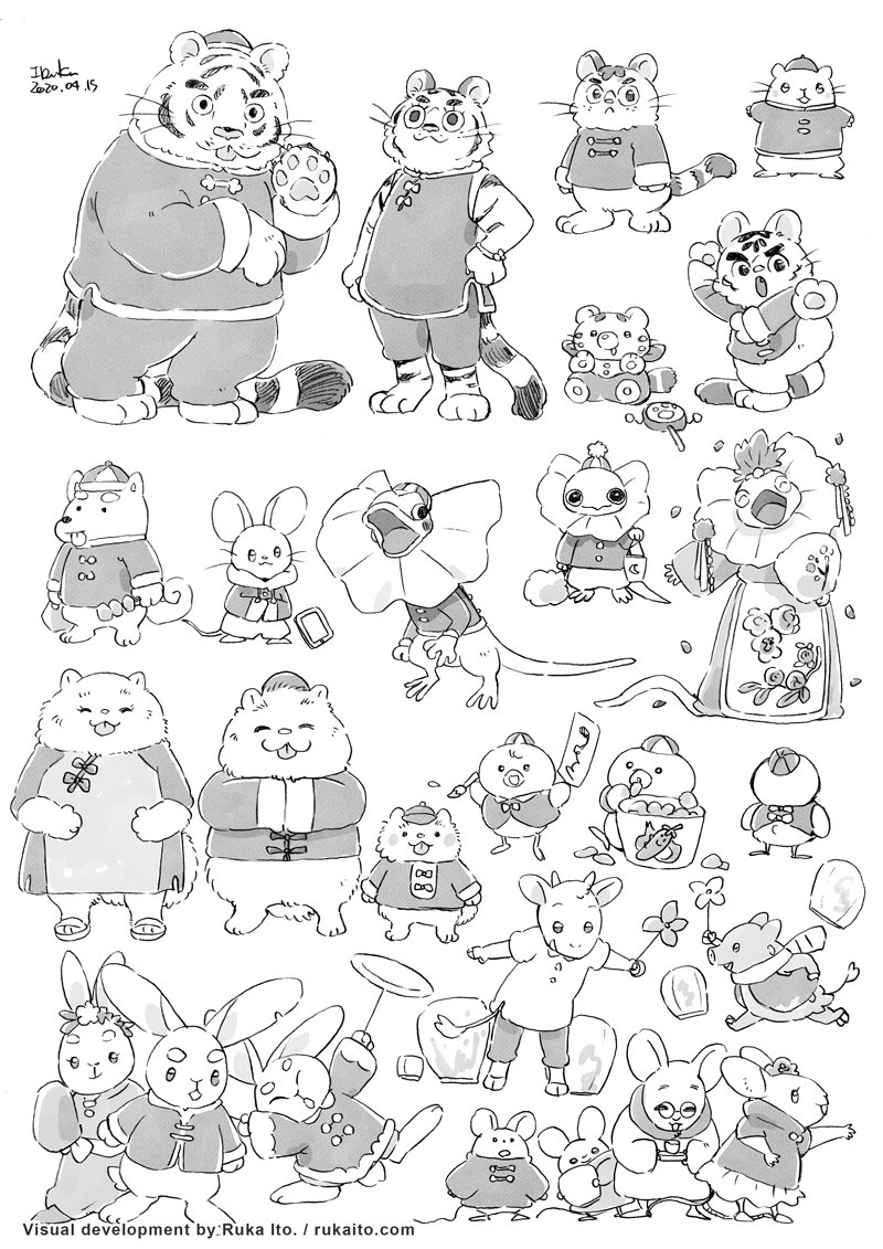 "Panda's Family" Visual development for We Baby Bears 🐻🐼🐻‍❄️📦🌟 (https://t.co/HxK8KXMxvV) #ぼくらベビーベアーズ #WeBabyBears (1 of 2) 