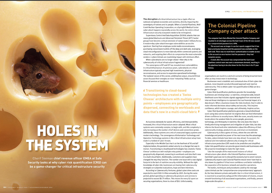 smemag's tweet image. @itssafesecurity looks at why cyber-risk qualification can be a game-changer for critical-infrastructure security, in the latest issue of Security Middle East.

Read it here: ow.ly/GyqE50HtEyc

#CRQ #CriticalRiskQualifications #CriticalInfrastructureSecurity