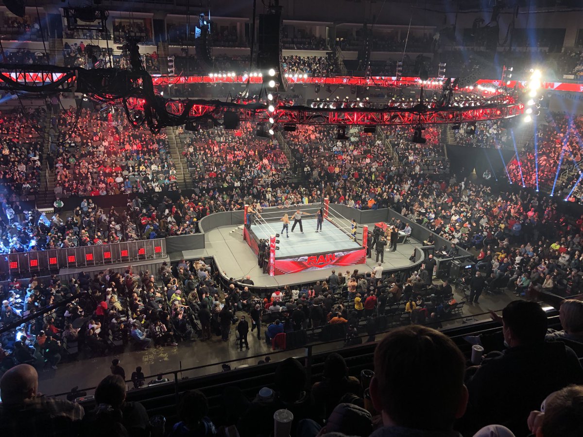Andrew Hemminger (@capnahemm) on Twitter photo <a href="/WrestleTix/">WrestleTix</a> … spotty seats available in small second deck. Hard cam side full other than around the cams <a href="/WrestleTix/">WrestleTix</a> … spotty seats available in small second deck. Hard cam side full other than around the cams