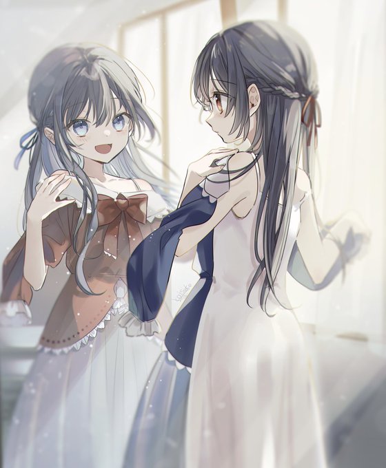 女の子二人のイラストを貼る見た人もやる のtwitterイラスト作品 人気順 女の子二人のイラストを貼る見た人もやる のtwitterイラスト作品 人気順