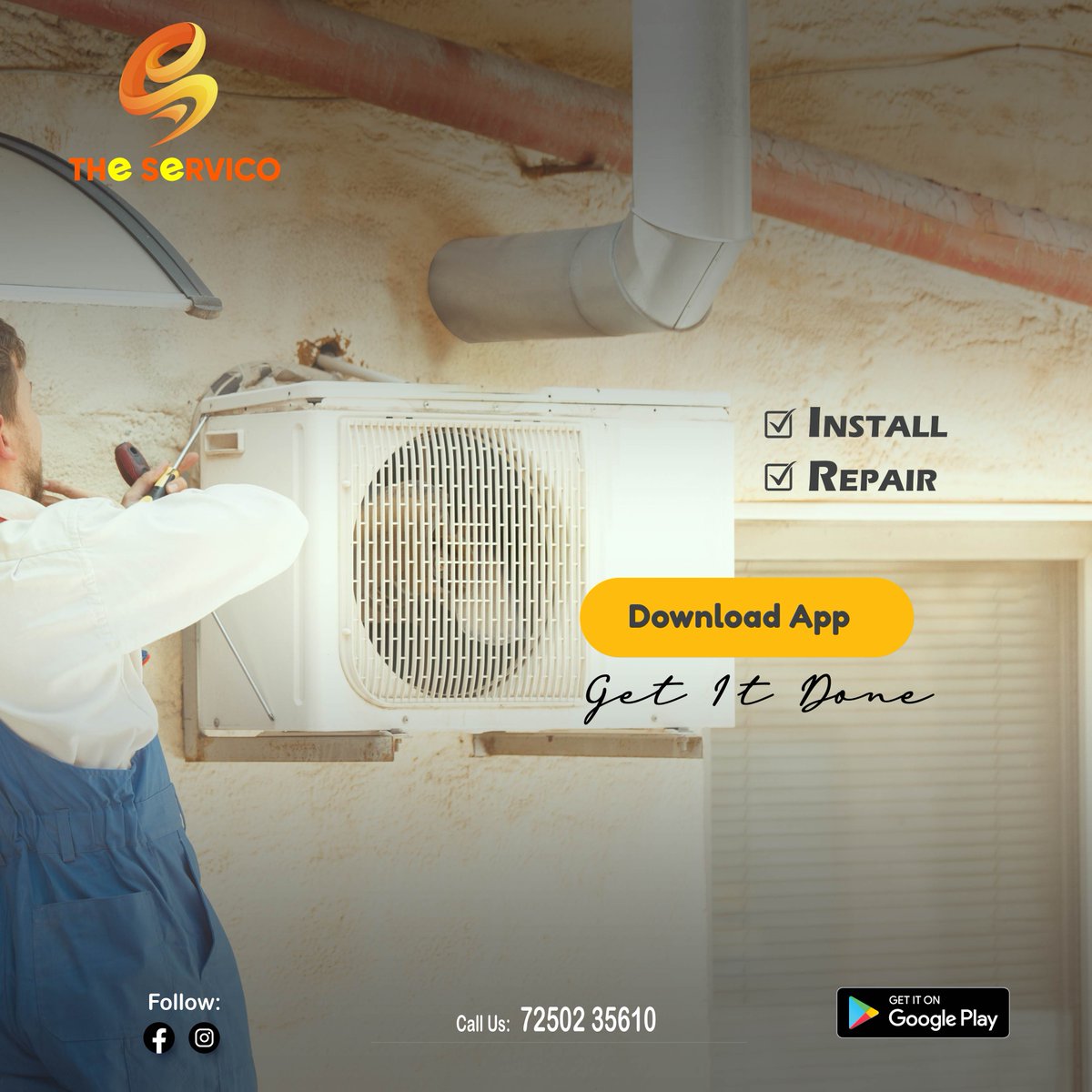 TheServico's tweet photo. AC season arriving! Prepare your AC in advance for high cooling. Get AC servicing from #TheServico. Call us at 7250235610 or Visit our website at https://t.co/pXpGwknHbN
#acrepairing #acservicing #acinstallation #acrepairnearme #patna #bihar https://t.co/eryRr9xt3H