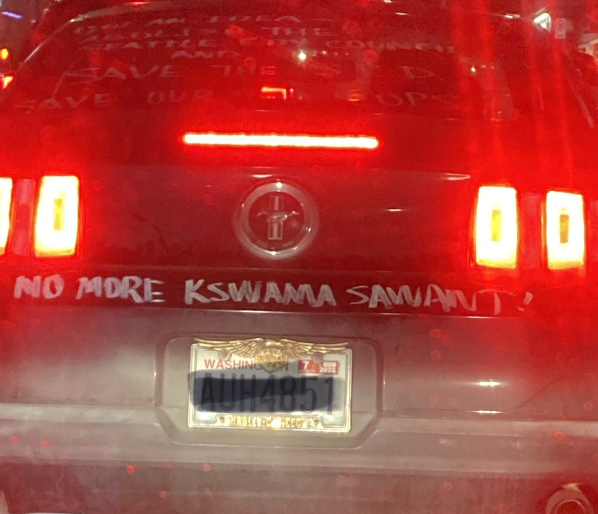 Caption: Mustang owner still very publicly experiencing prolonged butthurt over failed Sawant recall election one month ago. #Seattle #recallsawant