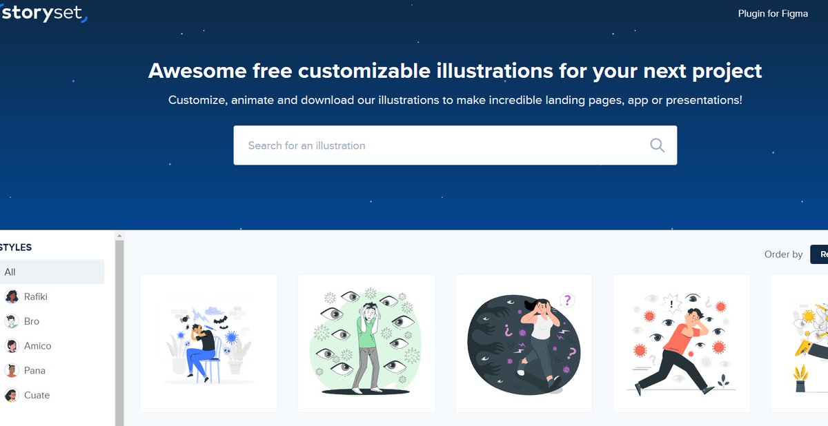 8. StorysetFreeDescription: Customizable illustrations for your next project. Animated illustrations are also available.File format(s): SVG, PNGAttribution neededLink:  https://storyset.com/ 