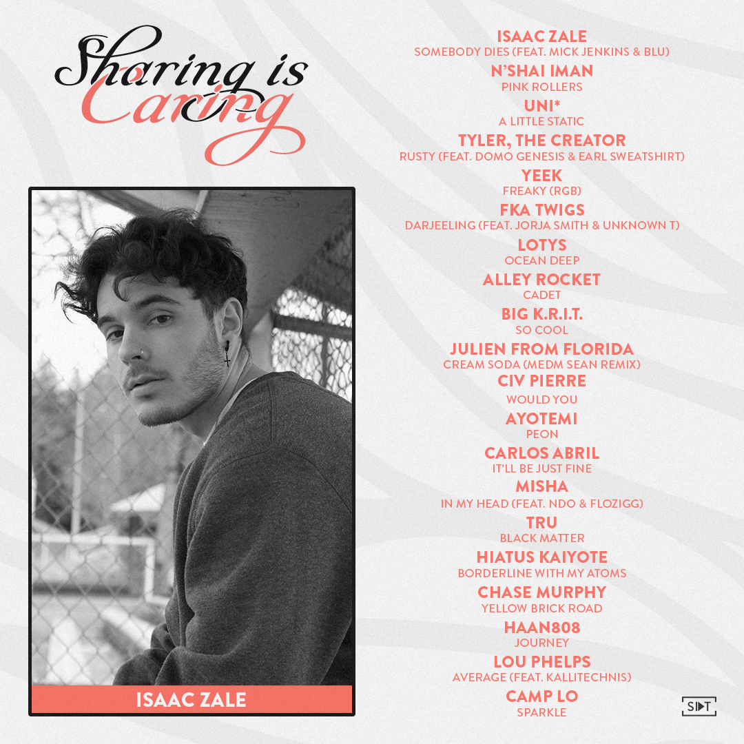 Update 163 of the #SharingIsCaring playlist on Spotify

Featuring:
@isaaczaleBS 
<a href="/ChaseChowder/">Chase Murphy</a> 
<a href="/Nshaiiman/">N’shai Iman</a> 
<a href="/AlleyRocketRV/">ALLEY ROCKET</a> 
<a href="/AyotemiMusic/">AYOTEMI</a> 
<a href="/FKAtwigs/">FKA twigs</a> 
<a href="/CarlosEiprol/">Carlos Abril</a> 
<a href="/LoU_pHELPS/">Lou P.</a> 
+ More

Bump the collection here ⏯️ spoti.fi/35exshv