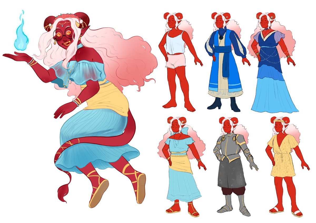 dodoseraphim's tweet photo. @TheDustyLeaves Congrats on the upcoming 20k! This is my DnD character Velvet :) https://t.co/mT5BL25XzP