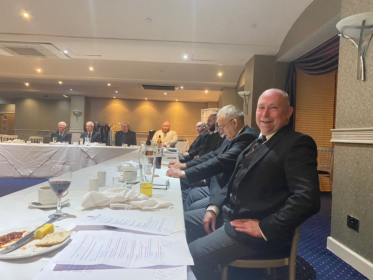 Carnarvon2376's tweet photo. What a night, we couldn’t have asked for a better night to welcome our new brother to the lodge 💙 

Thank you to all those who came not only was the business and company fantastic but we raised over £300 for charities this evening. https://t.co/zgHkmd0ErR